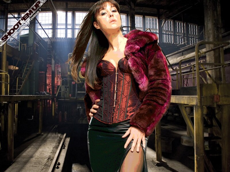 Woman in Fur Coat — Red, Dramatic, Photograph