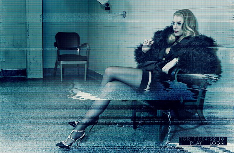 woman in fur coat sitting