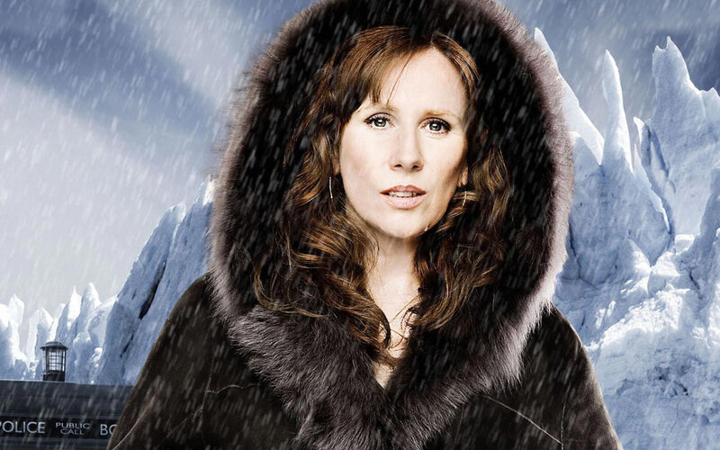 Woman in Fur Coat — White, Cold, Dramatic