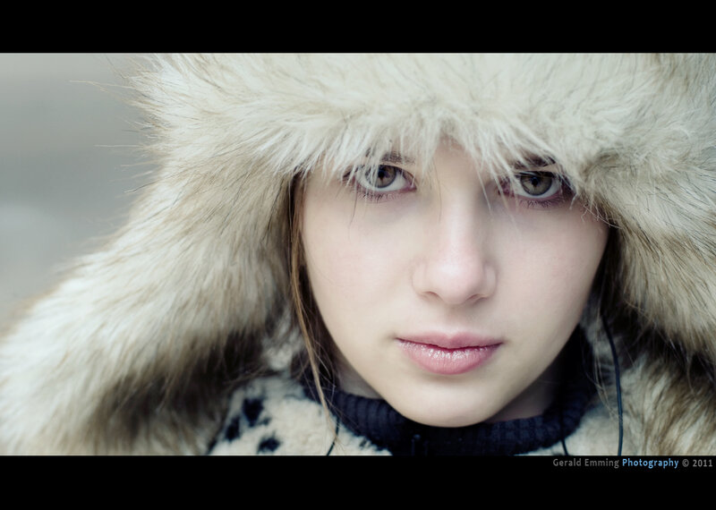 woman in fur hat