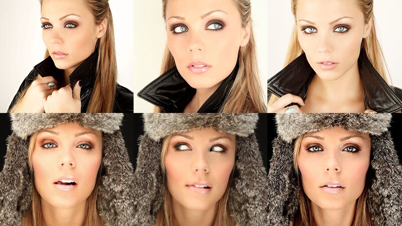 woman in fur hat and leather jacket