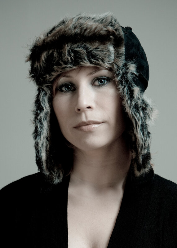 woman in fur hat portrait