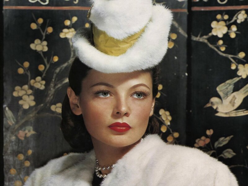 Woman in Fur Hat — White, Dramatic, Photograph