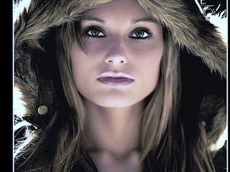 woman in fur hood