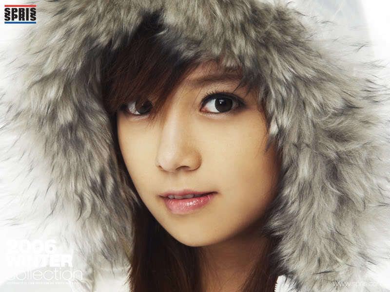 Woman in Fur Hood — Gray