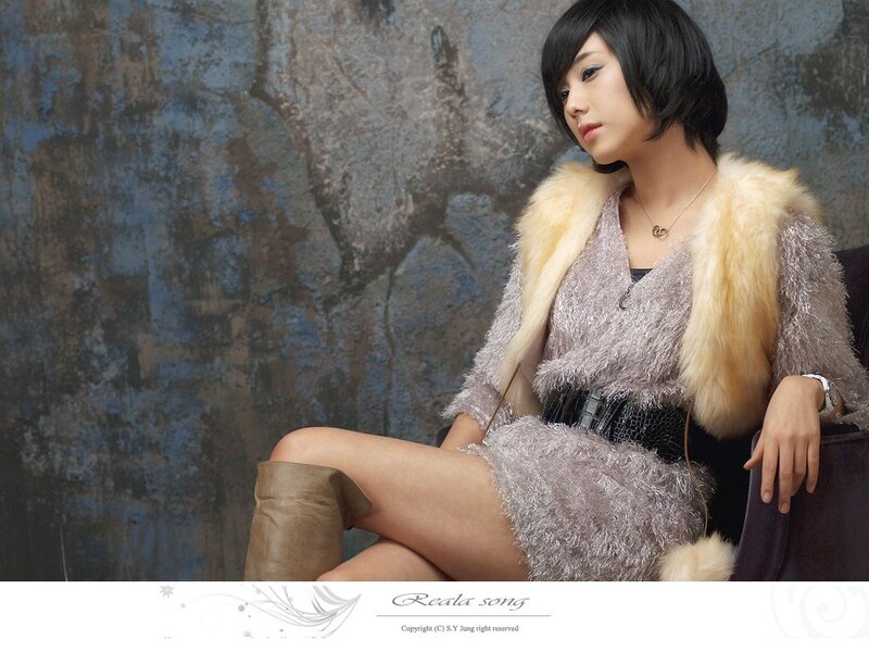 Woman in Fur Vest — Gray, Dramatic, Photograph, Fur Vest