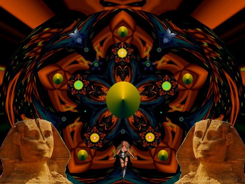 Woman in Futuristic Armor — Orange