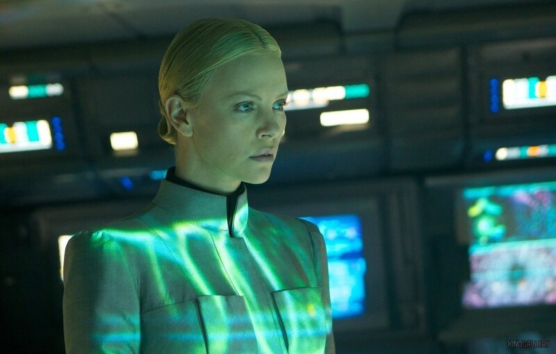 woman in futuristic control room