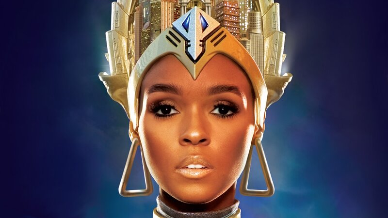 woman in futuristic crown