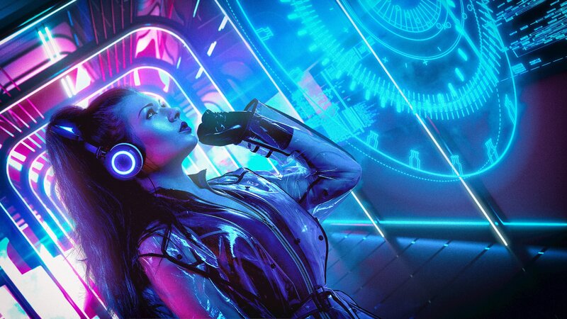 Woman in Futuristic Jacket