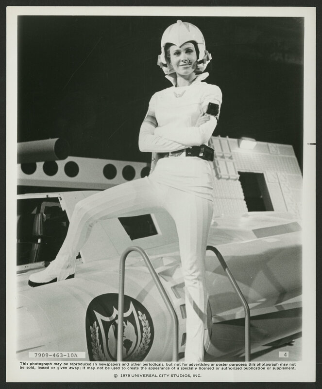 woman in futuristic suit