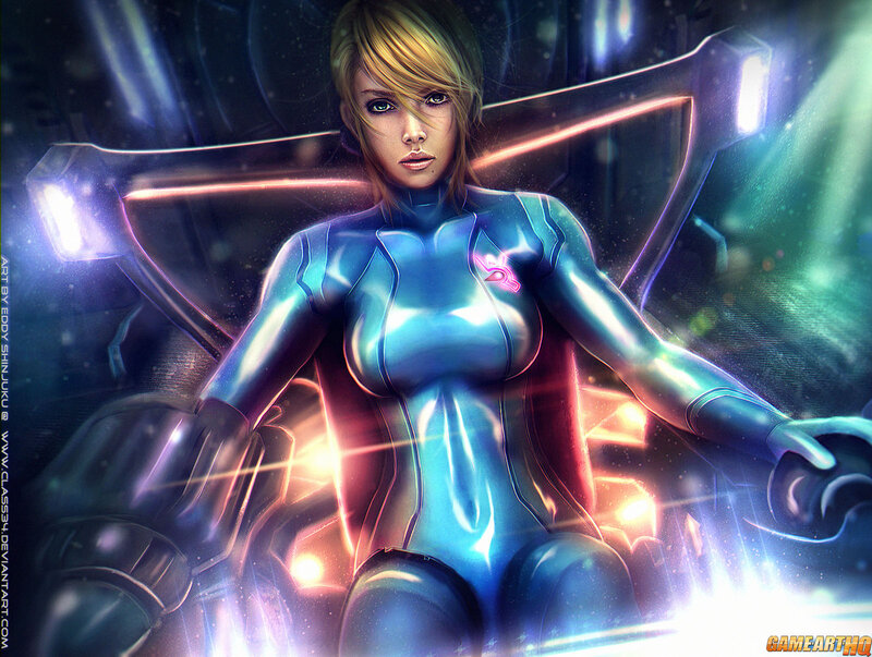 Woman in Futuristic Suit — Blue, Dramatic, Digital Art, Futuristic Suit