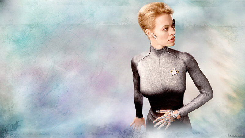 Woman in Futuristic Suit — Gray