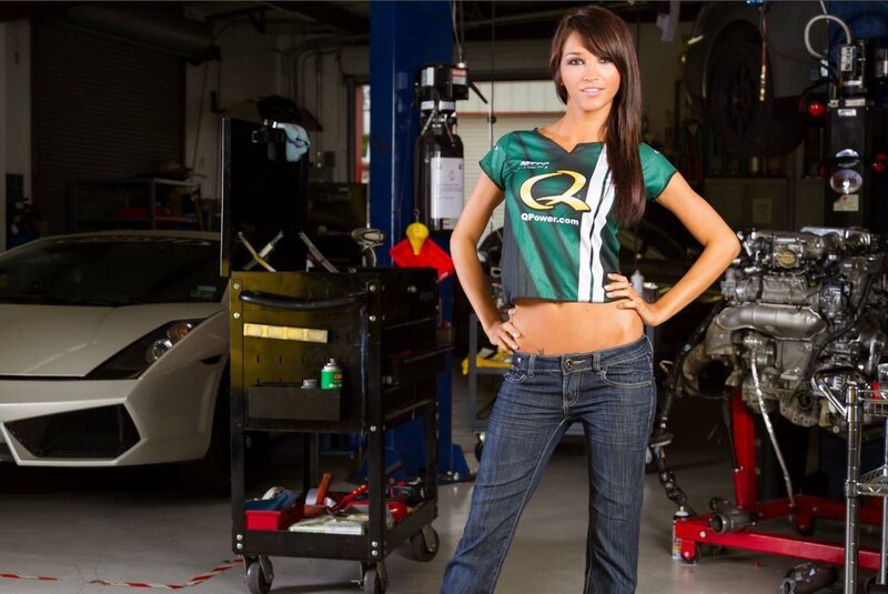 Woman in Garage
