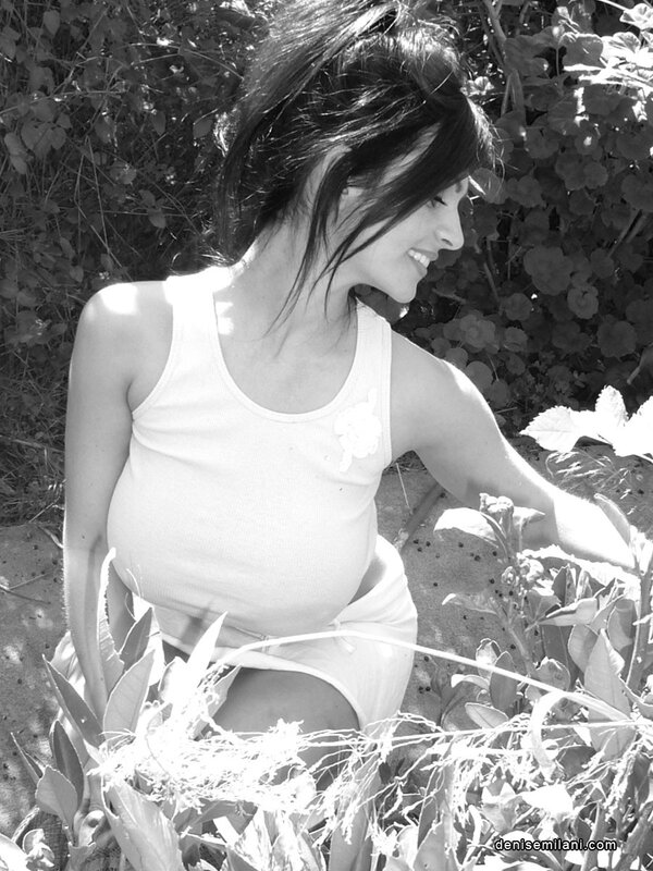 woman in garden