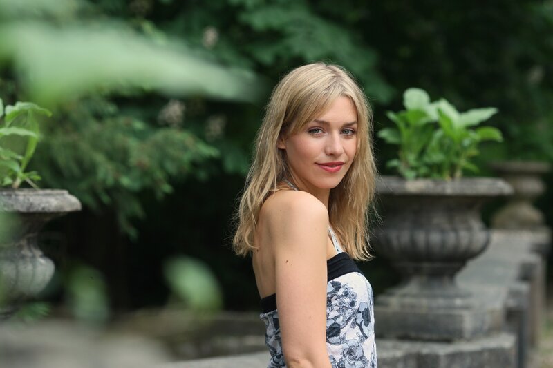 woman in garden portrait
