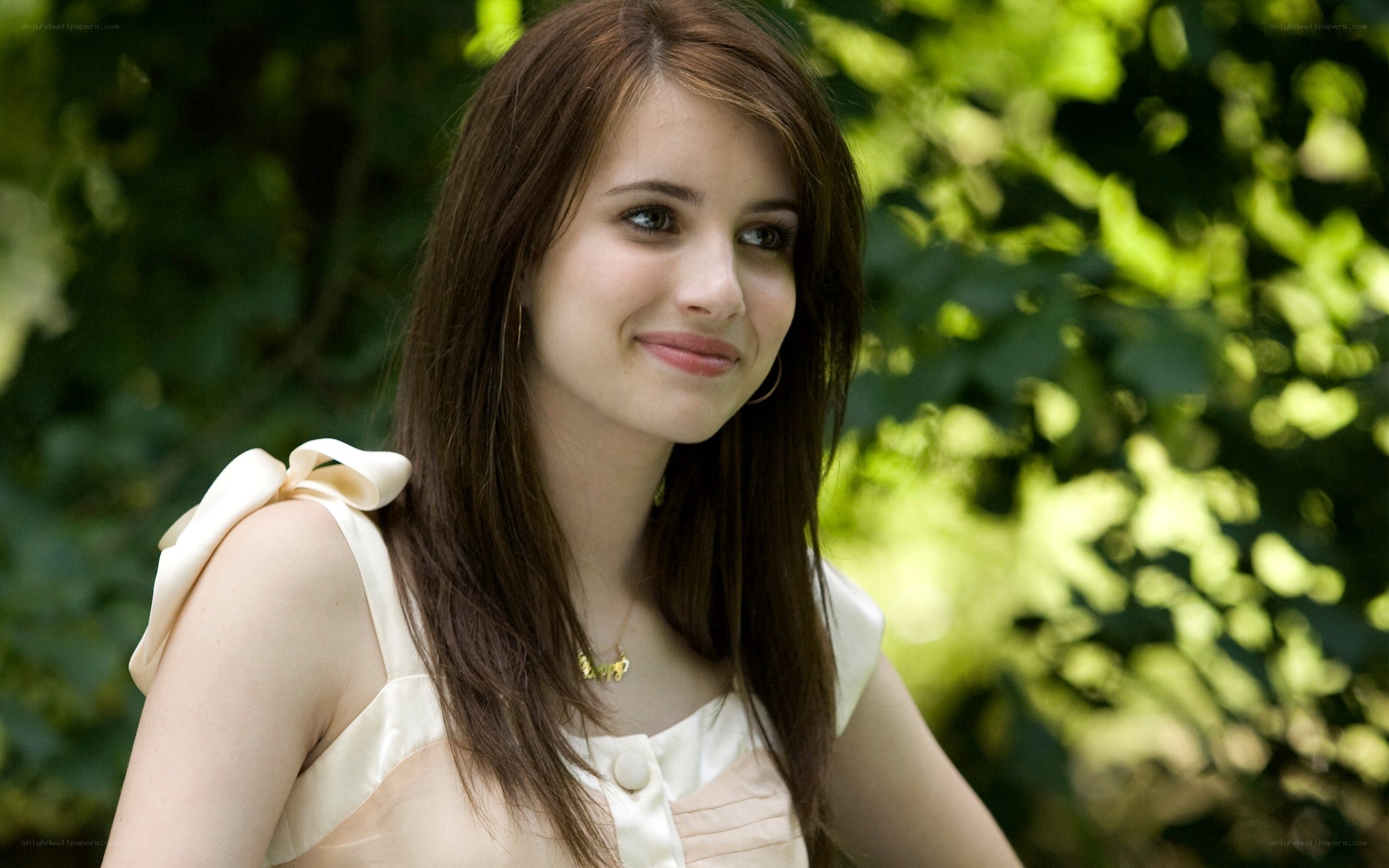 woman in garden smiling