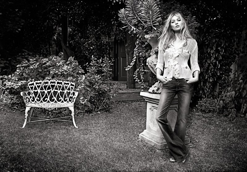woman in garden with bench
