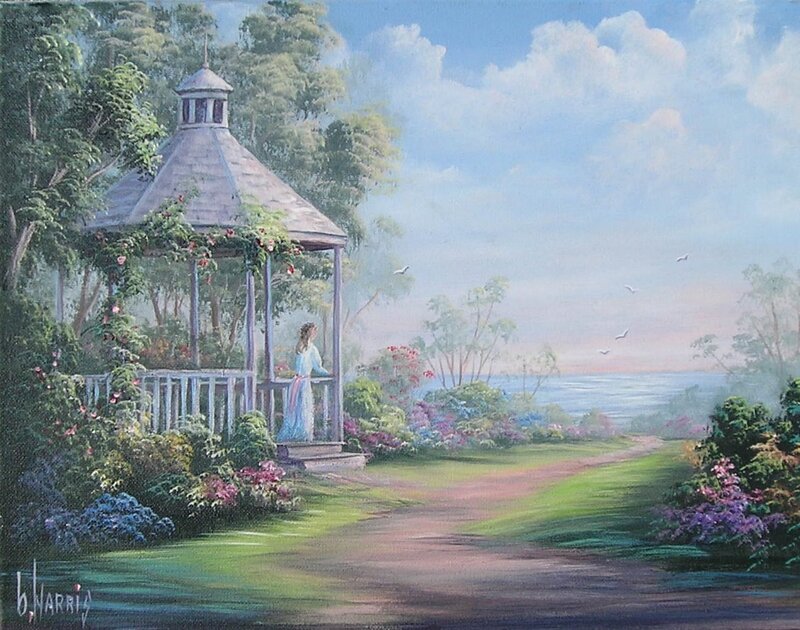 Woman in Gazebo