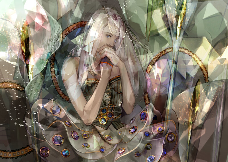 Woman in Gemstone Dress