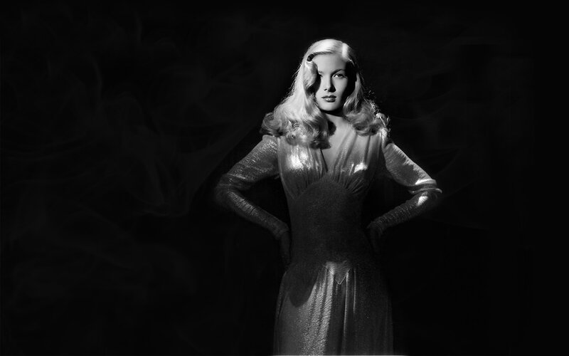 woman in glamorous dress