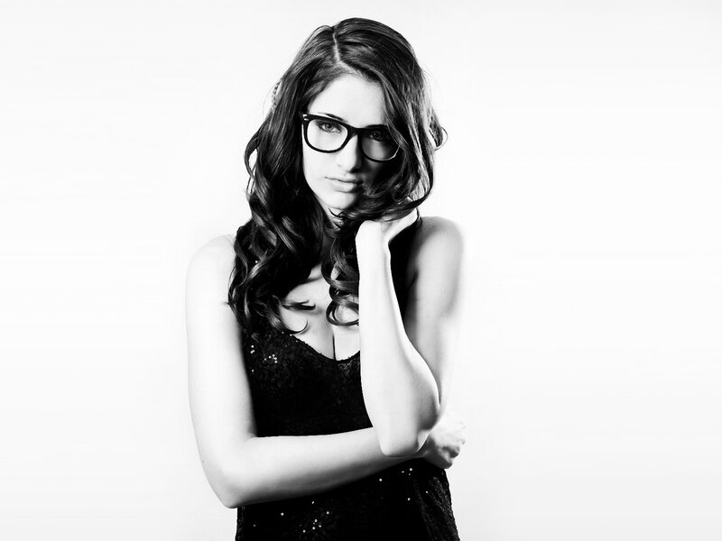 woman in glasses portrait