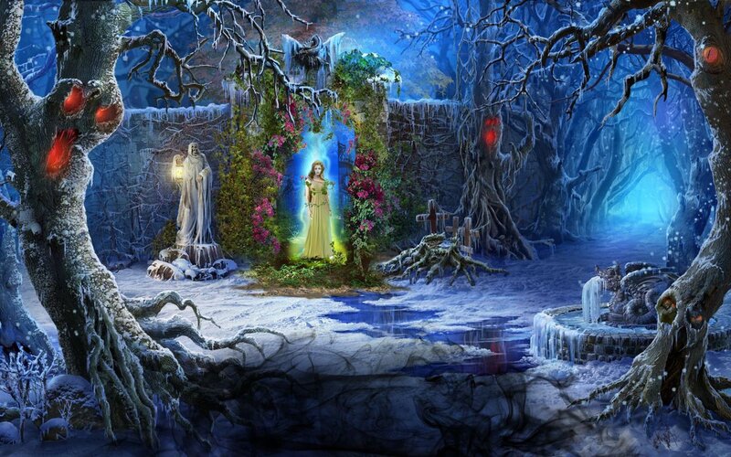 Woman in Glowing Portal