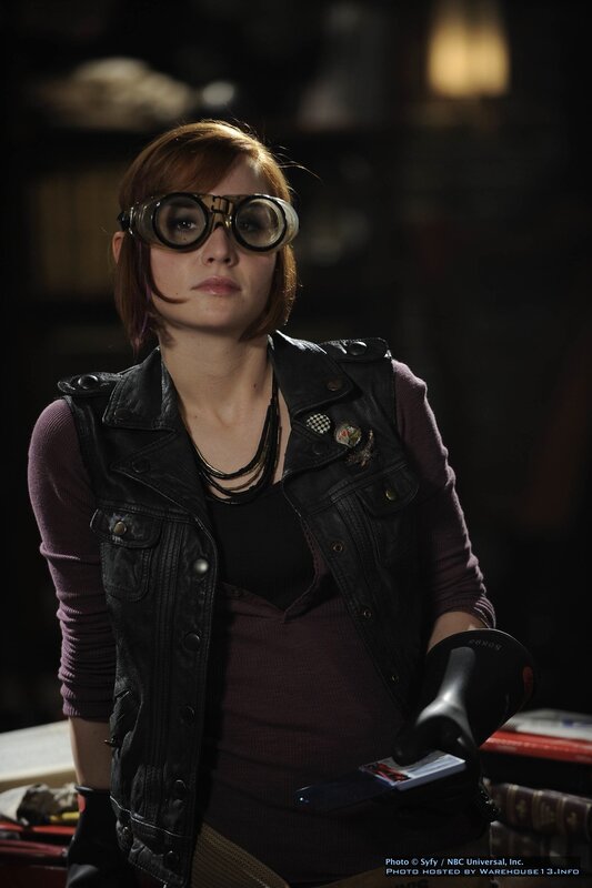 woman in goggles and leather vest