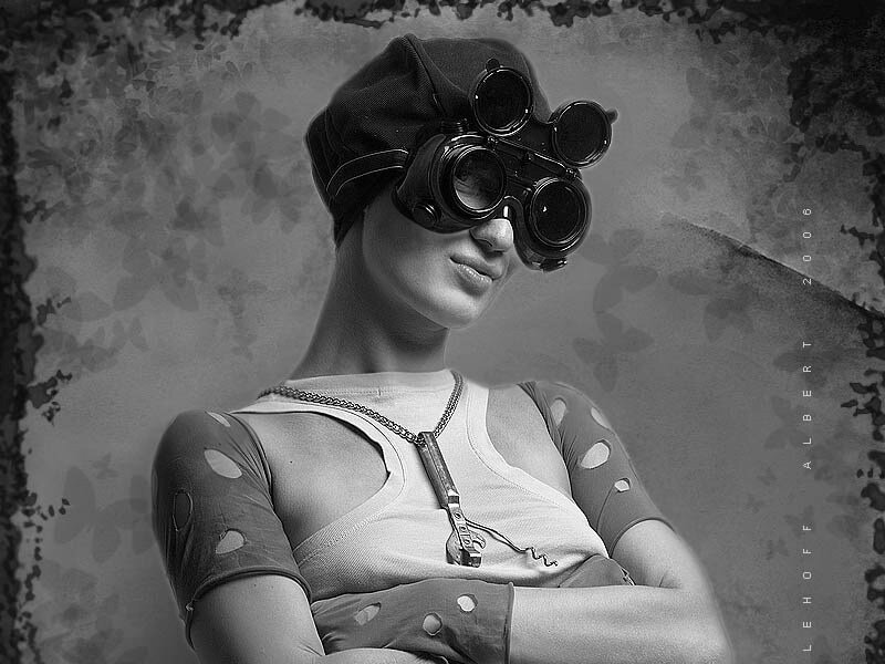 Woman in Goggles