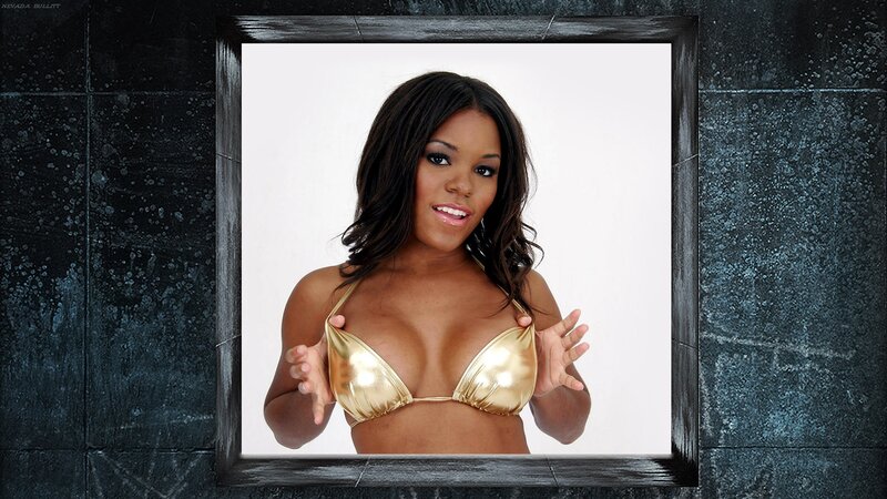 woman in gold bikini