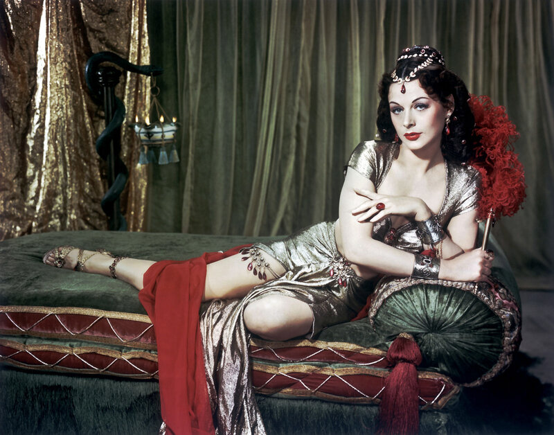Woman in Gold Costume — Dramatic, Photograph, Feather Fan