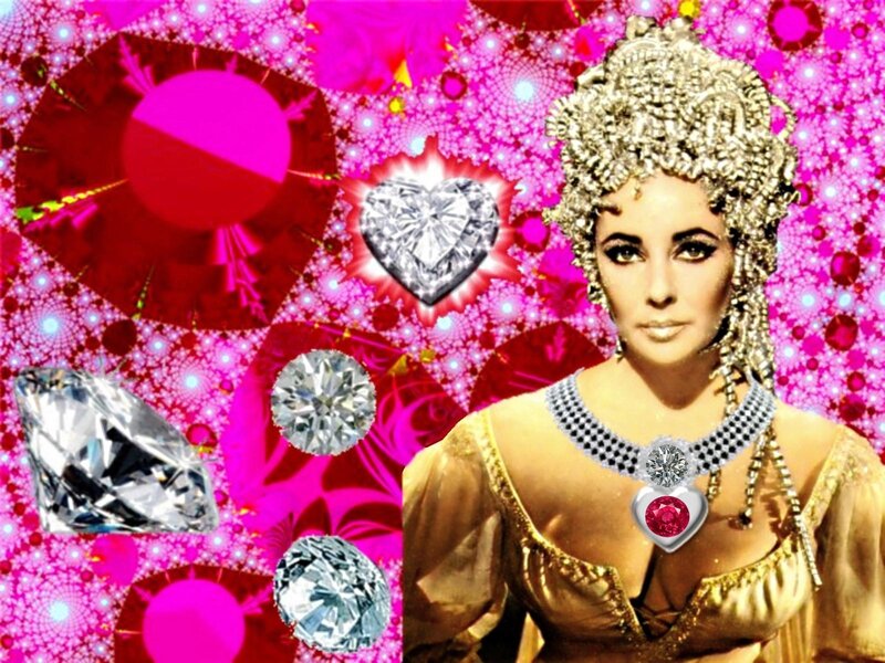 Woman in Gold Costume — Pink