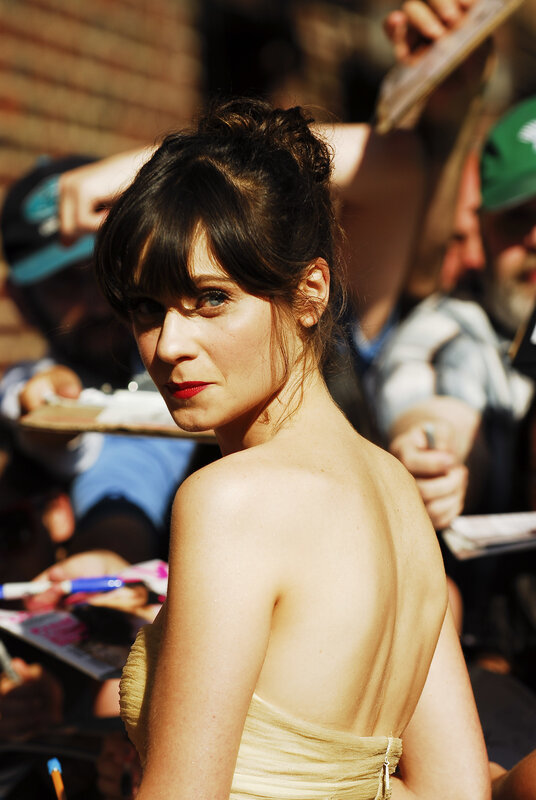 Woman in Gold Dress — Outdoor