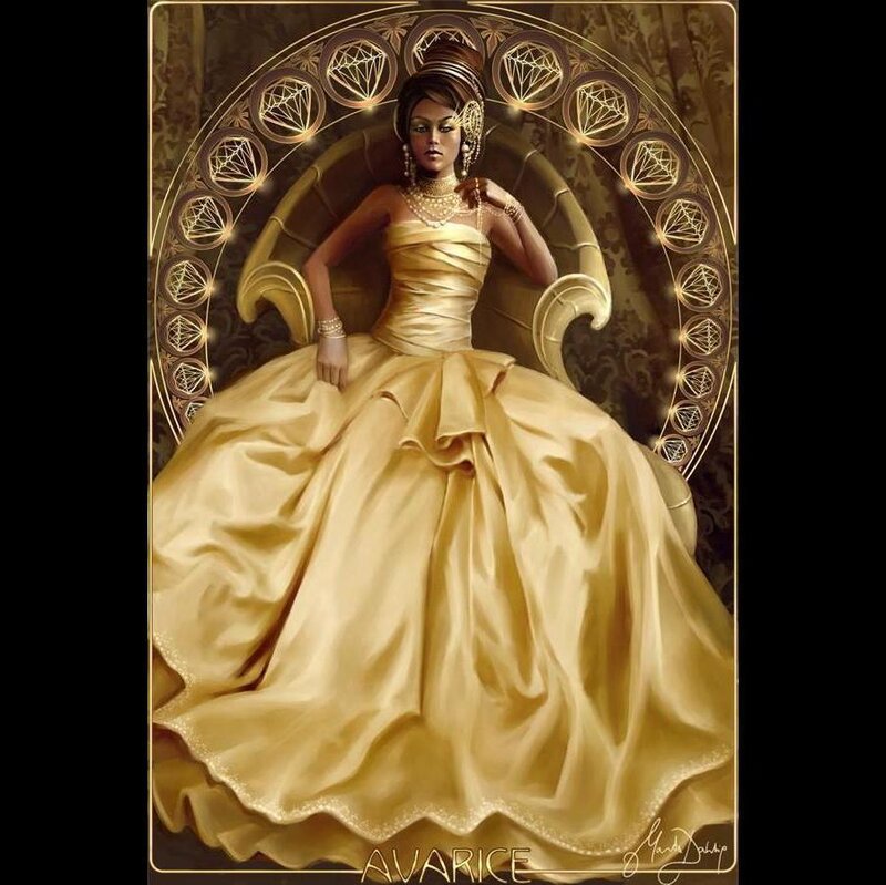 Woman in Gold Gown — Regal