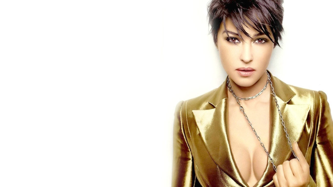 woman in gold jacket