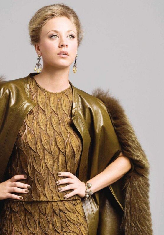 woman in gold leaf dress