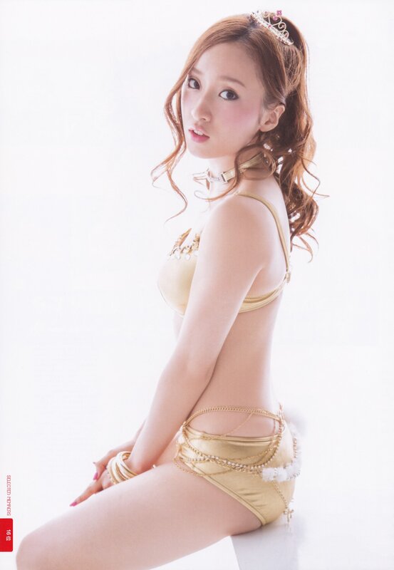 woman in gold outfit