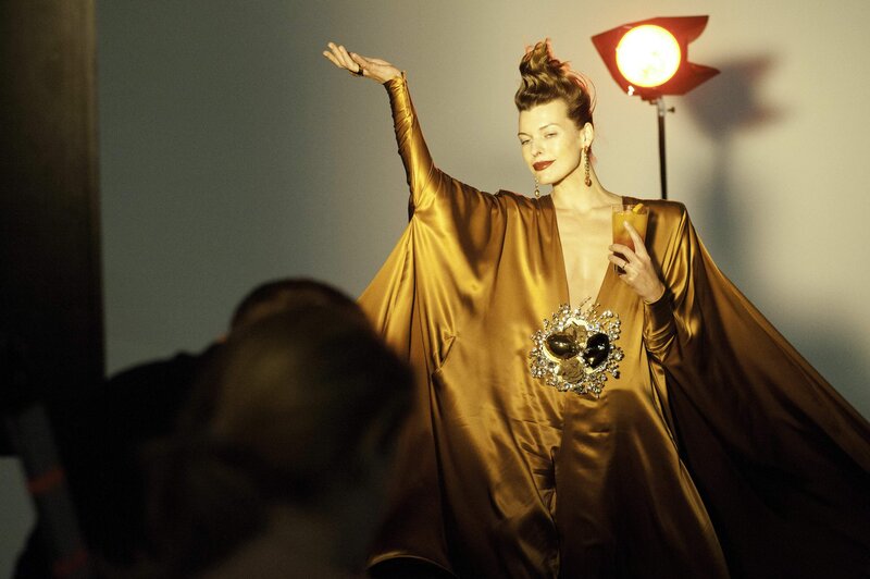 Woman in Gold Robe — Dramatic
