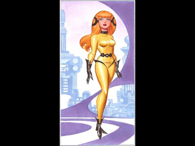Woman in Gold Suit — Confident