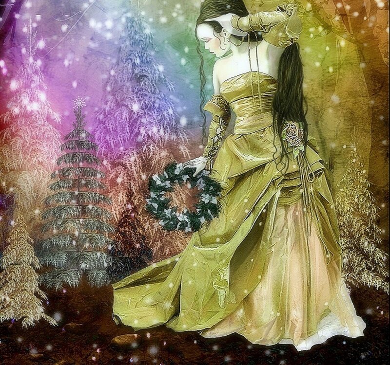 Woman in Golden Dress — Gold, Magical