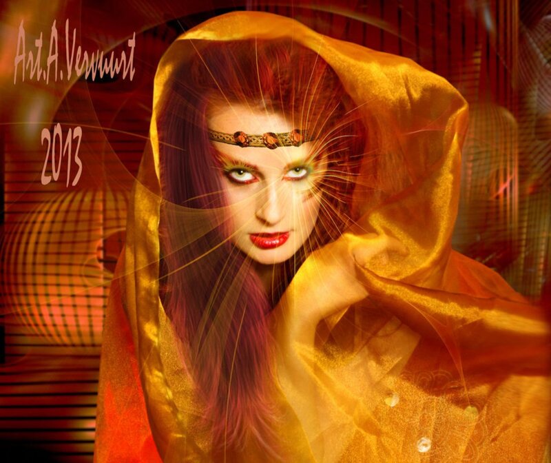 Woman in Golden Hood — Gold