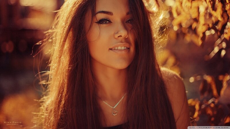 woman in golden light