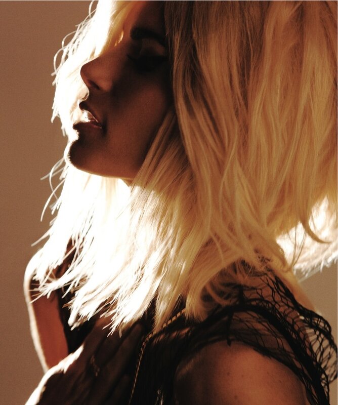 woman in golden light