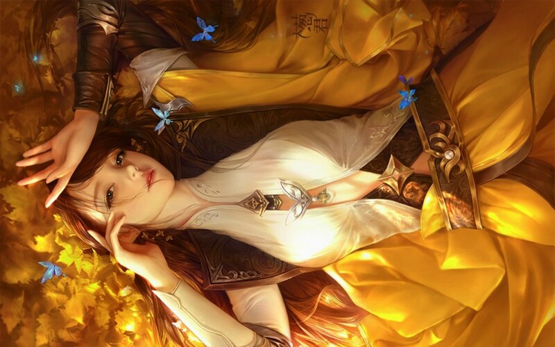 Woman in Golden Robes