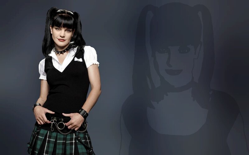 woman in goth-style outfit