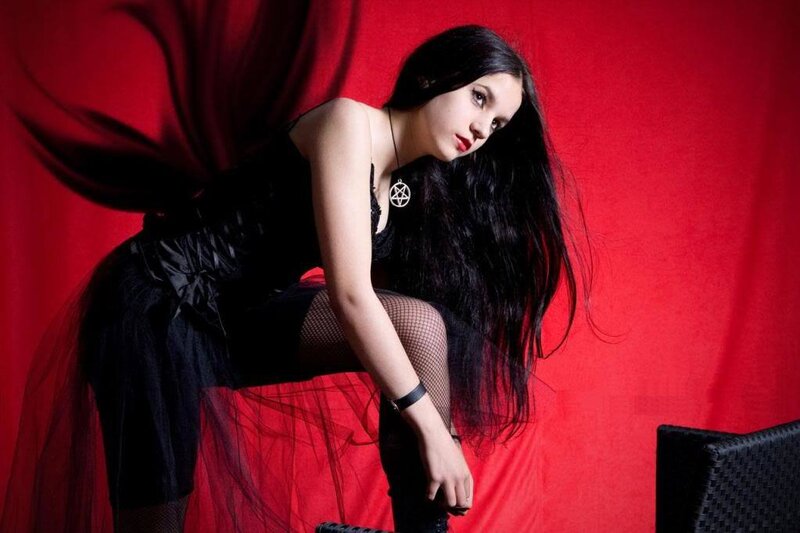 woman in gothic attire