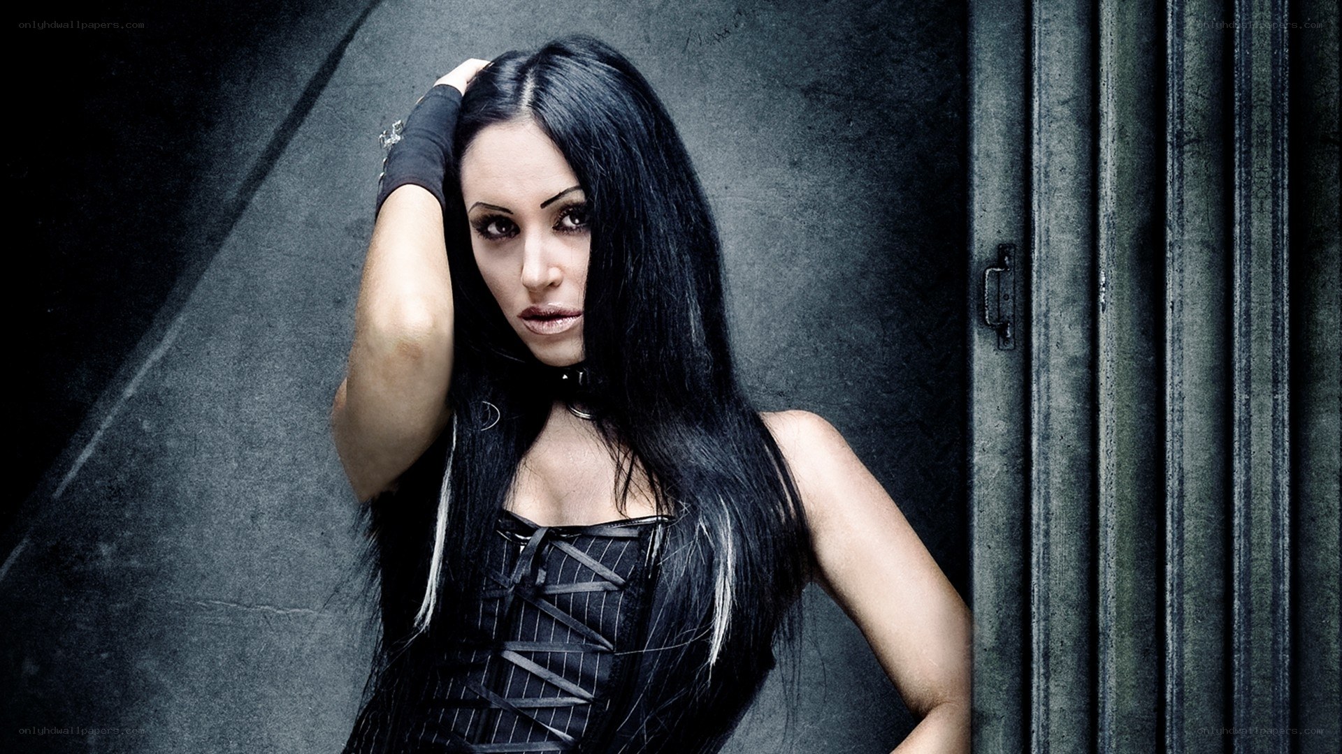 woman in gothic attire