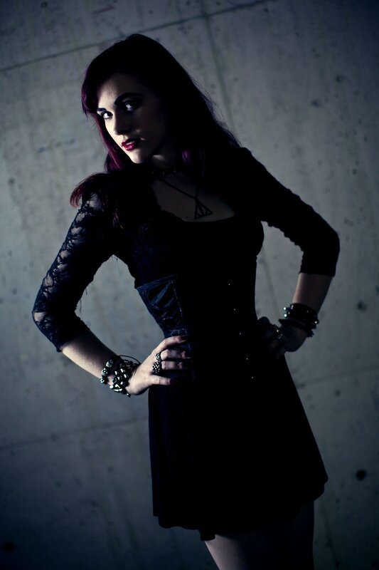 woman in gothic dress