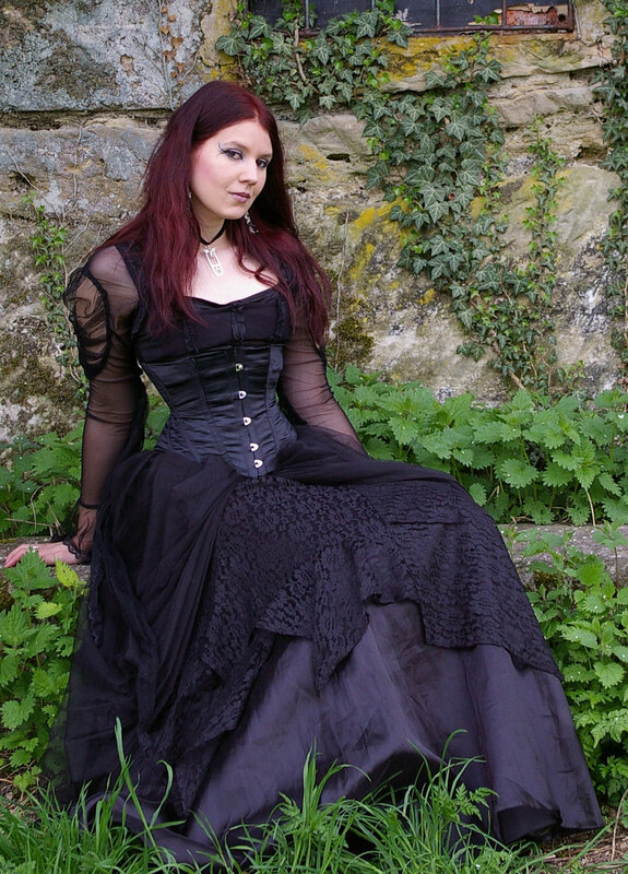 woman in gothic dress