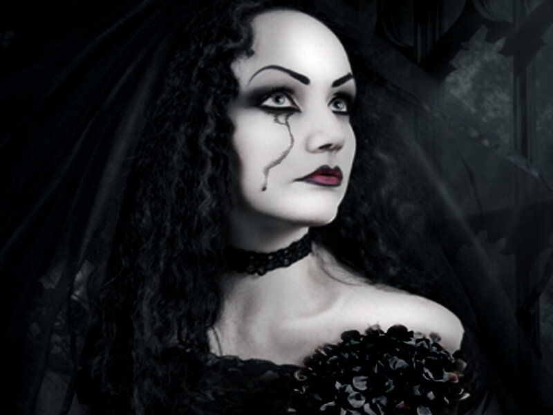 Woman in Gothic Makeup